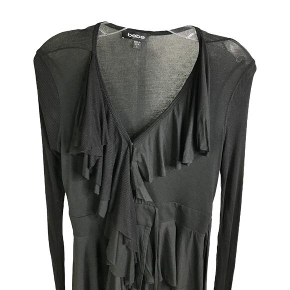 White House Black Market Top Women XS Ruffle Cocktail Old Money Preppy Chic Boho - Picture 3 of 8